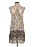 Audrey 3+1 Graphic Tan Ivory Casual Dress Size S (estimated) - photo 2