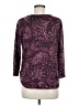 Basic Editions Paisley Purple 3/4 Sleeve T-Shirt Size M - photo 2