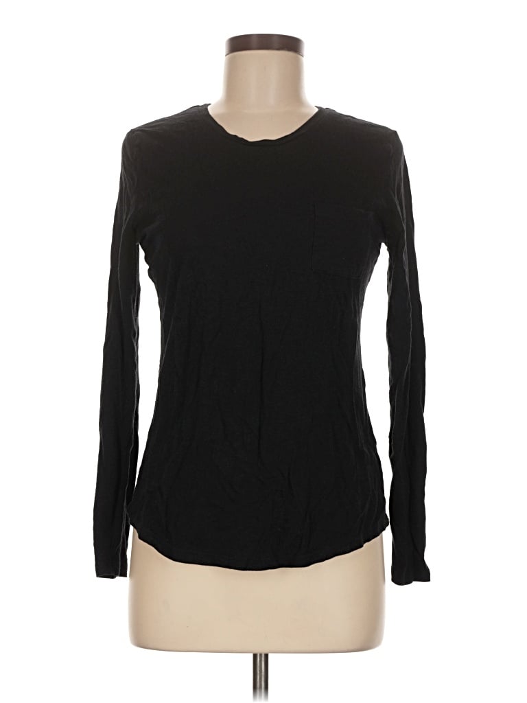 Pre-owned Old Navy Long Sleeve T-shirt In Black