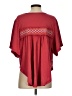 Easel Burgundy Red Short Sleeve Blouse Size S - photo 2