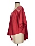 Easel Burgundy Red Short Sleeve Blouse Size S - photo 5