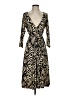 Leota Animal Print Tan Casual Dress Size S - photo 1
