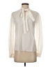 Jason Wu 100% Silk Ivory Long Sleeve Silk Top Size 0 - photo 1