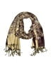 Pashmina Rocchi Burgundy Tan Scarf One size - photo 1