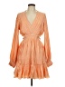 Jonathan Simkhai 100% Polyester Orange Cocktail Dress Size L - photo 1