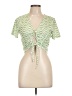 Le Lis Green Short Sleeve Blouse Size L - photo 1