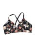 Athleta Floral Black Swimsuit Top Size 25 waist (estimated) - photo 1