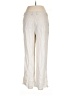 Happily Grey Chevron-herringbone Ivory Linen Pants Size L - photo 2