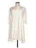 ModCloth 100% Polyester Ivory Casual Dress Size L - photo 1