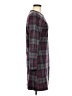 ModCloth Plaid Gray Casual Dress Size M - photo 4