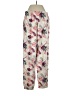 Muk Luks 100% Polyester Floral Ivory Casual Pants Size S - photo 2