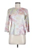 Leggiadro Metallic Silver 3/4 Sleeve Top Size 10 (3) - photo 1