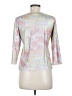 Leggiadro Metallic Silver 3/4 Sleeve Top Size 10 (3) - photo 2