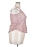 First Love 100% Polyester Pink Sleeveless Blouse Size L - photo 4