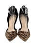 Nine West Animal Print Black Brown Heels Size 6 1/2 - photo 2