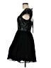 Mystic 100% Polyester Black Cocktail Dress Size M - photo 5