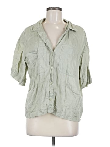H&M 3/4 Sleeve Button-Down Shirt (view 1)