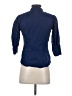 Apostrophe Blue 3/4 Sleeve Button-Down Shirt Size S - photo 2