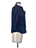 Apostrophe Blue 3/4 Sleeve Button-Down Shirt Size S - photo 4