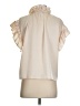 Koch 100% Polyester Ivory Short Sleeve Blouse Size S - photo 2
