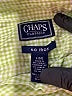 Chaps 100% Cotton Checkered-gingham Green 3/4 Sleeve Button-Down Shirt Size L - photo 7