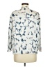 Vince. Floral Blue 3/4 Sleeve Blouse Size M - photo 2