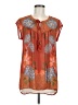 DR2 100% Polyester Orange Short Sleeve Blouse Size M - photo 1