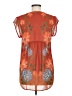 DR2 100% Polyester Orange Short Sleeve Blouse Size M - photo 2