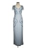 PAPELL Studio 100% Polyester Blue Cocktail Dress Size 6 - photo 1
