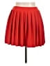 Unbranded Solid Red Casual Skirt Size L - photo 1