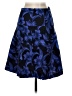 Ann Taylor Print Blue Formal Skirt Size 00 - photo 2
