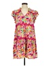 Assorted Brands 100% Rayon Print Pink Casual Dress Size S - photo 1