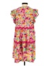 Assorted Brands 100% Rayon Print Pink Casual Dress Size S - photo 2