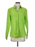 Pure Amici 100% Linen Green Long Sleeve Button-Down Shirt Size S - photo 1
