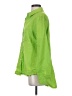 Pure Amici 100% Linen Green Long Sleeve Button-Down Shirt Size S - photo 5