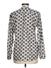 41Hawthorn 100% Polyester Print Silver Long Sleeve Blouse Size L - photo 2