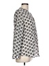 41Hawthorn 100% Polyester Print Silver Long Sleeve Blouse Size L - photo 4
