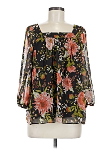 LC Lauren Conrad 3/4 Sleeve Blouse (view 1)