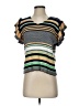 THML 100% Cotton Stripes Multi Color Gray Cardigan Size XS - photo 1