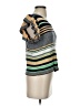 THML 100% Cotton Stripes Multi Color Gray Cardigan Size XS - photo 4