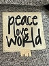 Peace Love World Gray Pullover Sweater Size S - photo 7