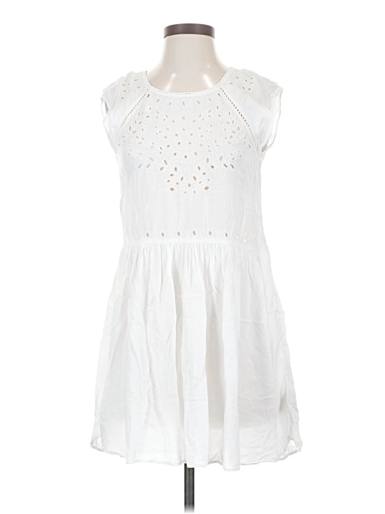 Pre-owned American Eagle Outfitters Casual Dress In White