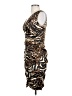 Roulette Animal Print Brown Cocktail Dress Size 4 - photo 5