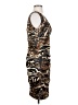 Roulette Animal Print Brown Cocktail Dress Size 4 - photo 4
