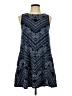 Nine Britton Chevron-herringbone Blue Casual Dress Size L - photo 1