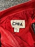 Chia 100% Leather Solid Red Leather Skirt Size 2 - photo 3