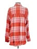 Pilcro Plaid Orange Long Sleeve Button-Down Shirt Size S - photo 2