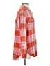 Pilcro Plaid Orange Long Sleeve Button-Down Shirt Size S - photo 4