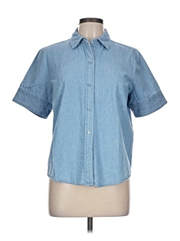 Jones New York Short Sleeve Button-Down Shirt (view 1)