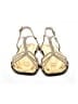 J.Crew 100% Leather Gold Sandals Size 7 1/2 - photo 2
